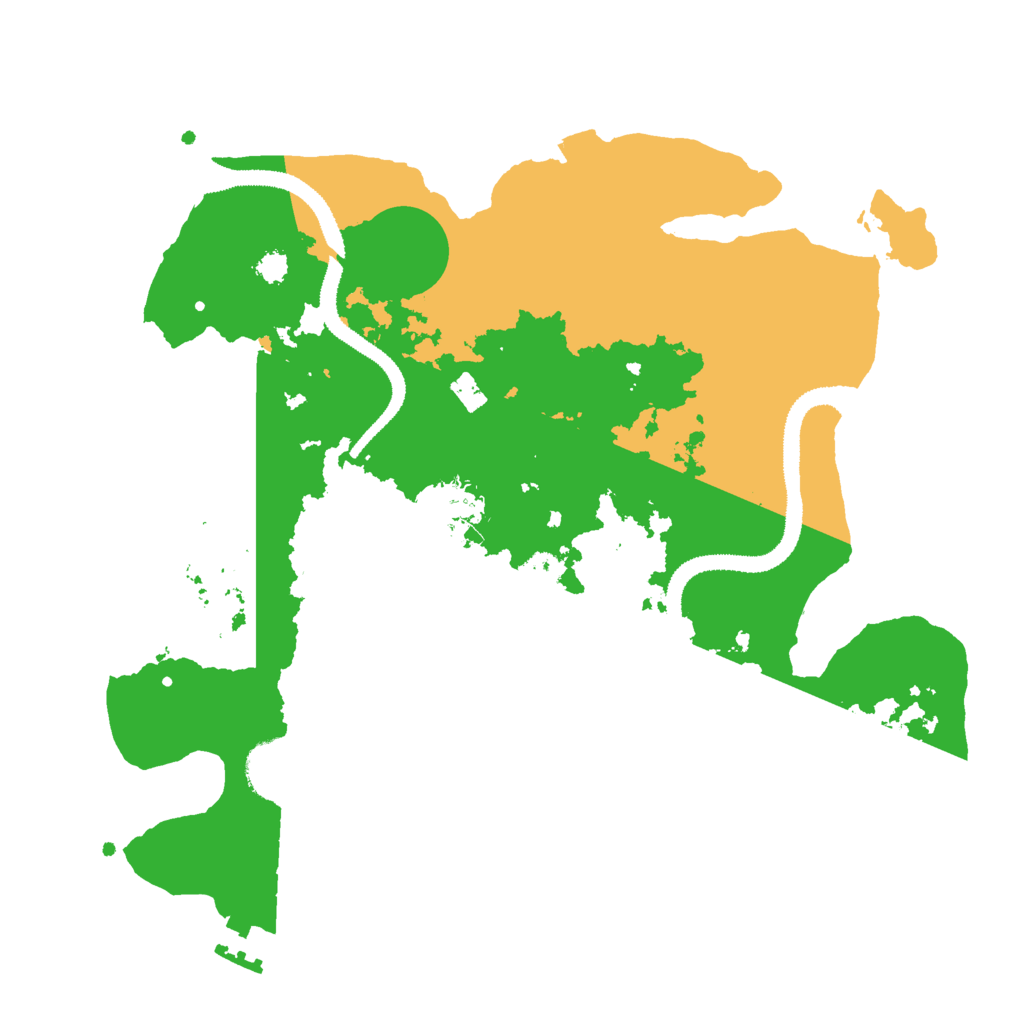 Biome Rust Map: Procedural Map, Size: 3000, Seed: 110962992