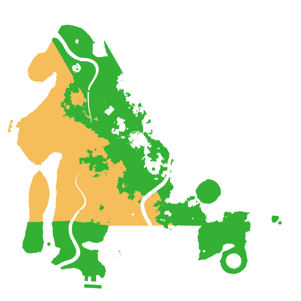 Biome Rust Map: Procedural Map, Size: 3500, Seed: 43272