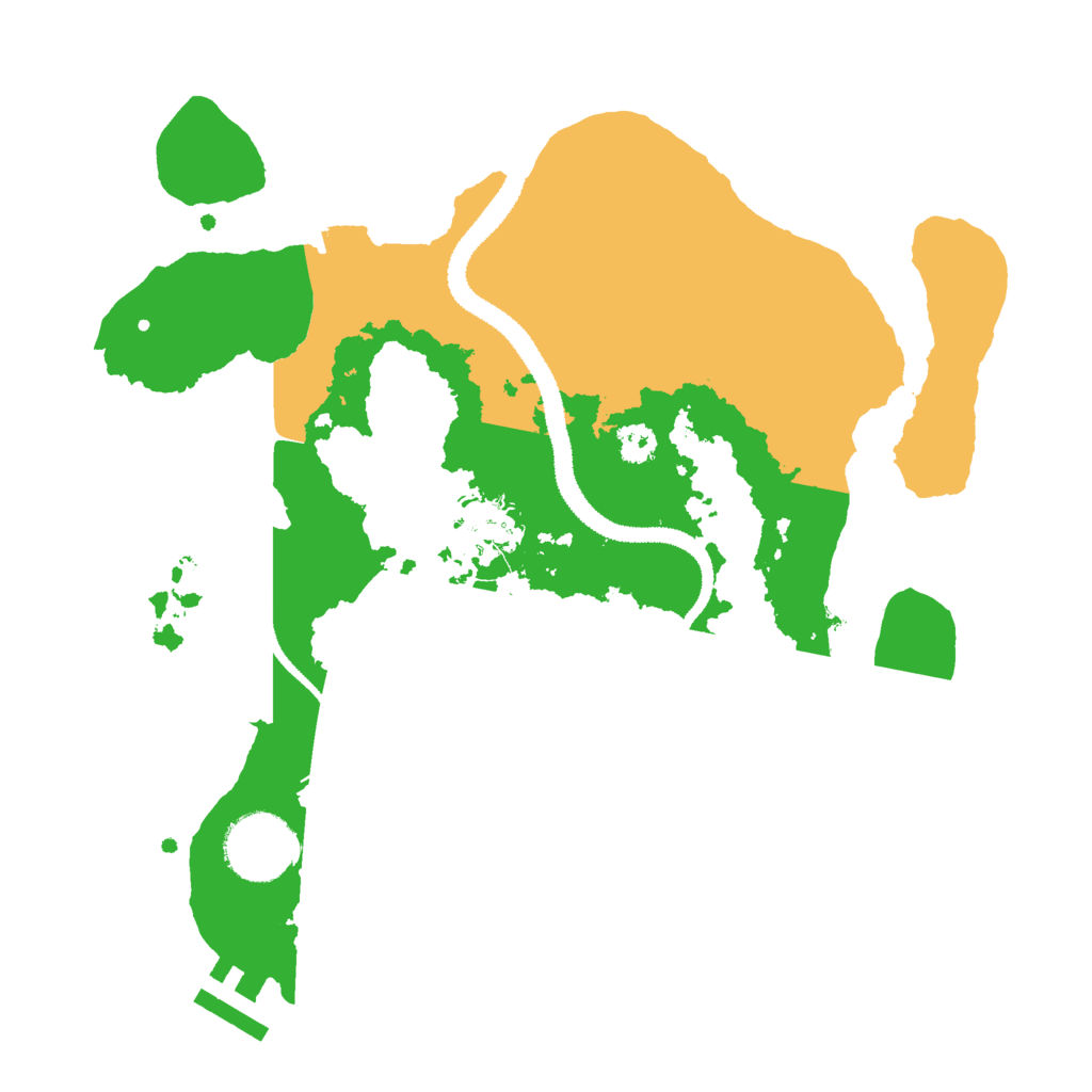 Biome Rust Map: Procedural Map, Size: 2800, Seed: 480390903