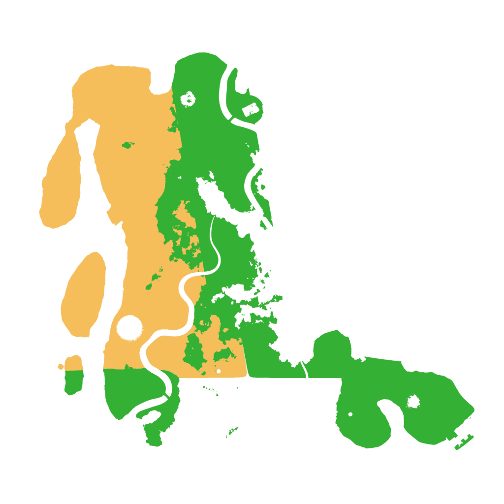 Biome Rust Map: Procedural Map, Size: 3500, Seed: 82350