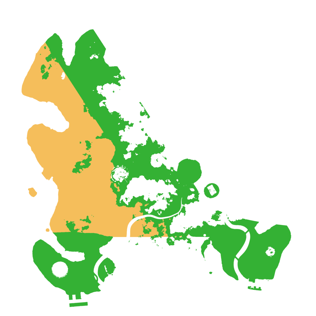 Biome Rust Map: Procedural Map, Size: 3500, Seed: 65454