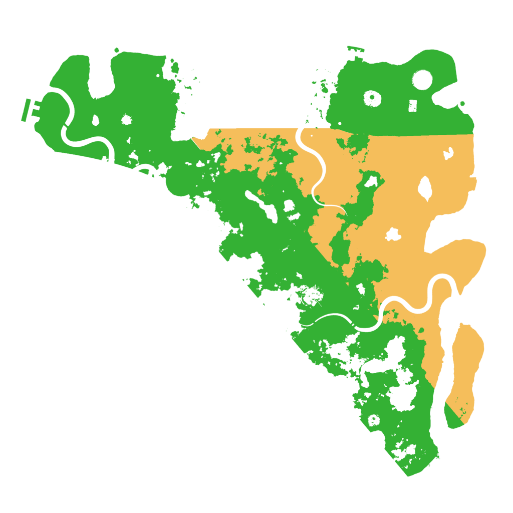 Biome Rust Map: Procedural Map, Size: 4500, Seed: 932760