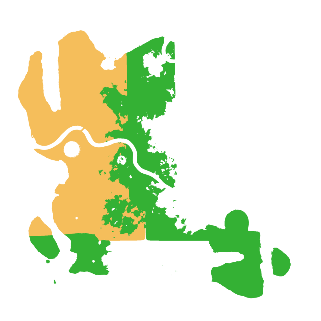 Biome Rust Map: Procedural Map, Size: 3500, Seed: 18325