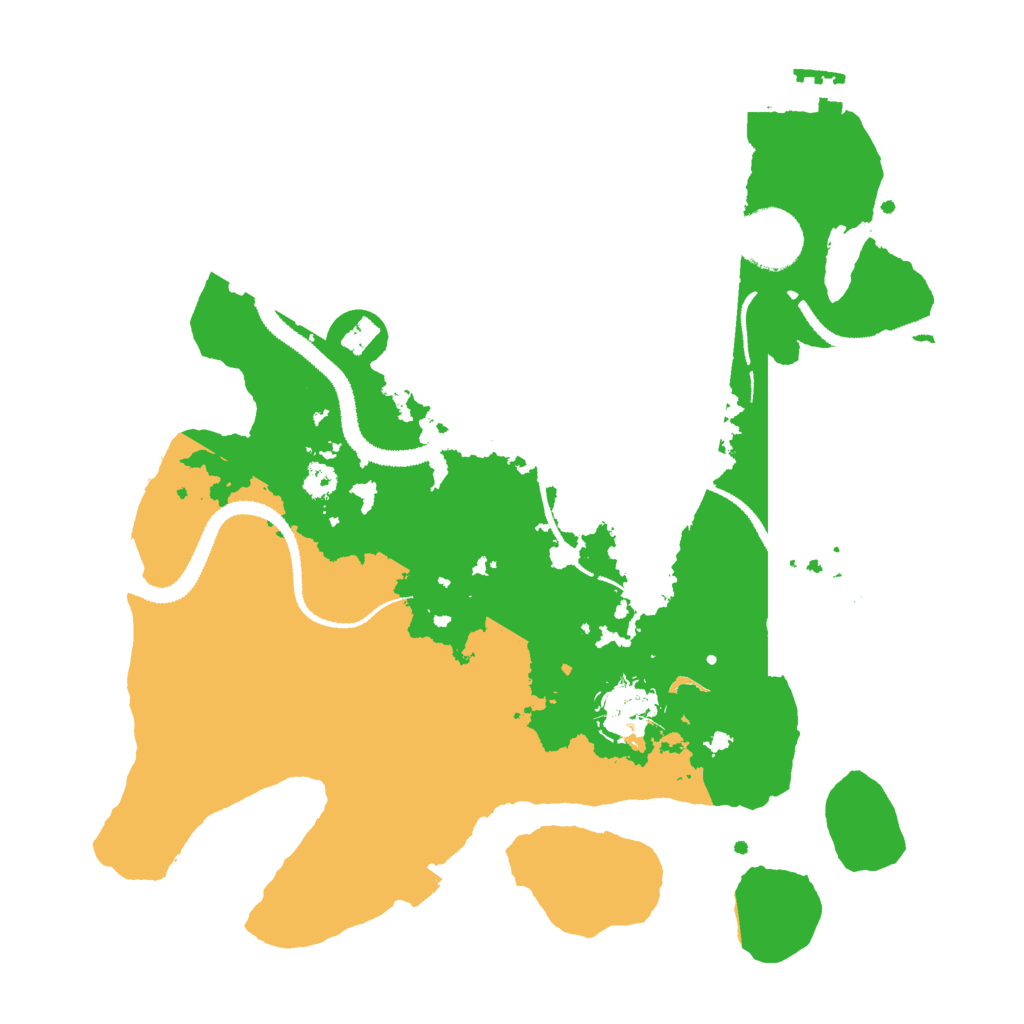 Biome Rust Map: Procedural Map, Size: 3000, Seed: 830995110