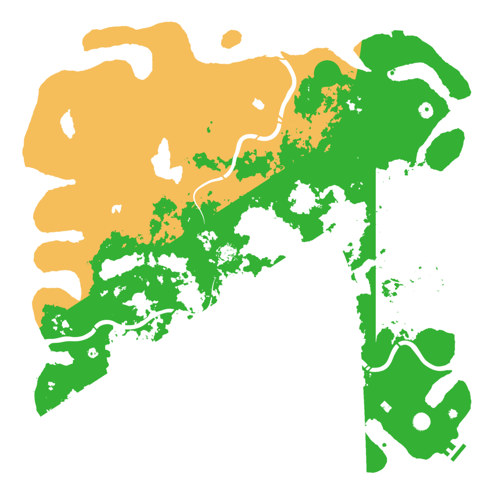 Biome Rust Map: Procedural Map, Size: 5000, Seed: 712416831