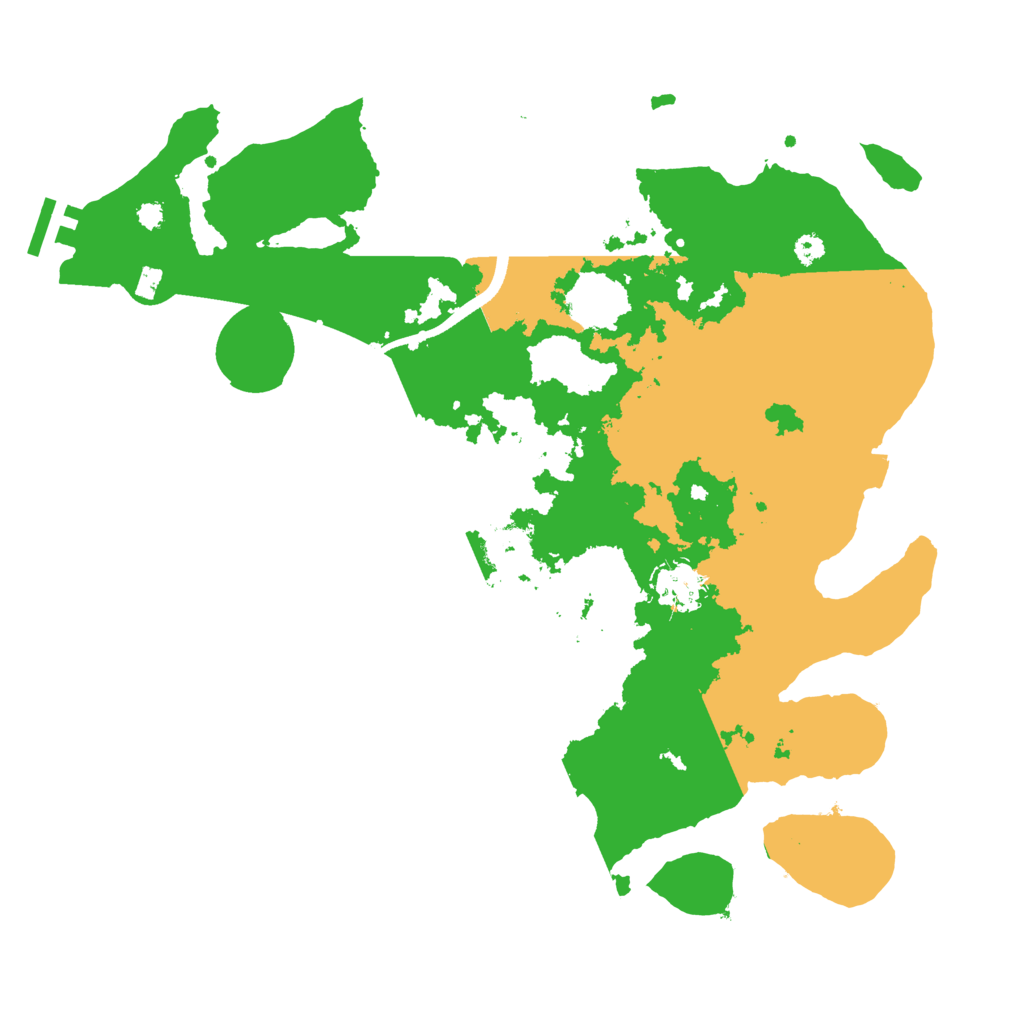 Biome Rust Map: Procedural Map, Size: 3500, Seed: 10007