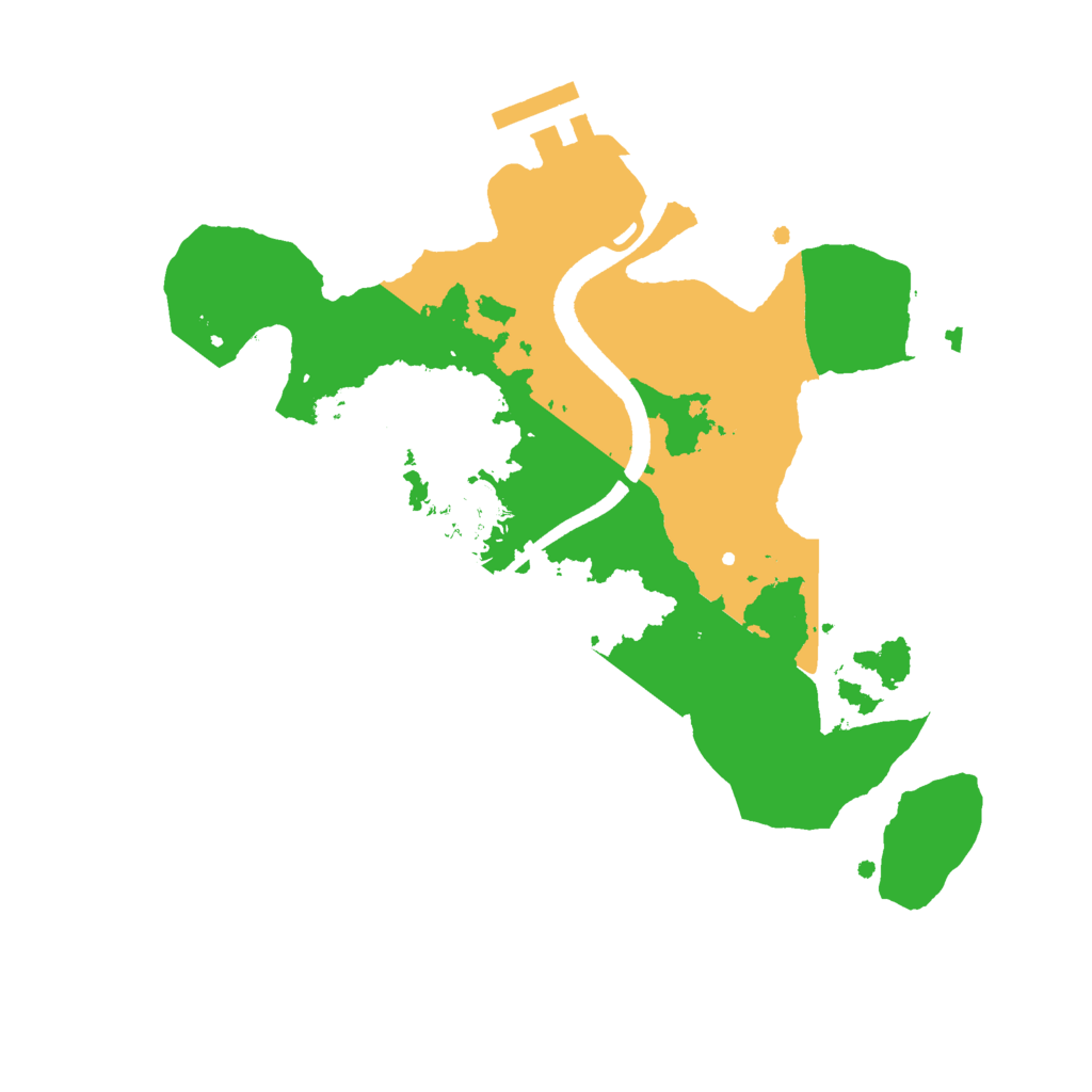 Biome Rust Map: Procedural Map, Size: 2500, Seed: 497238431