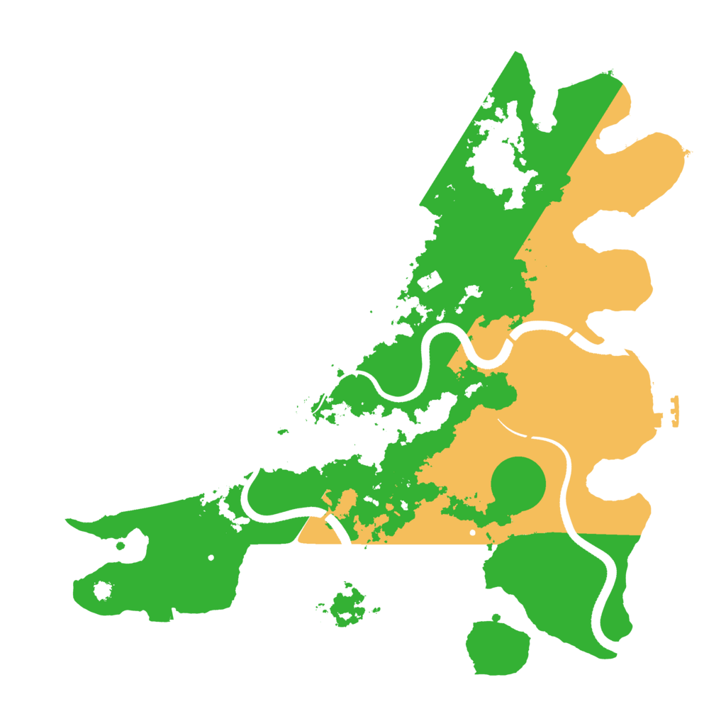 Biome Rust Map: Procedural Map, Size: 3500, Seed: 128456
