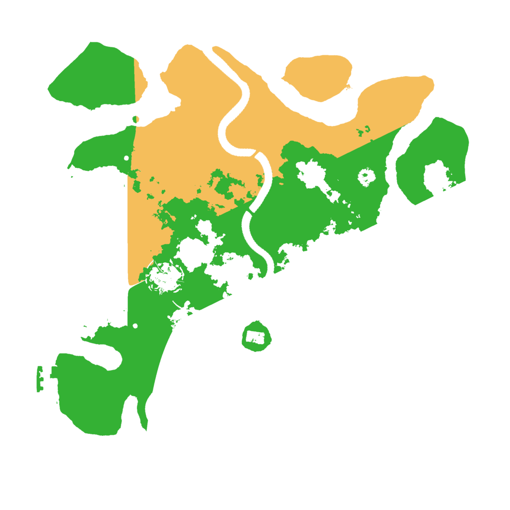 Biome Rust Map: Procedural Map, Size: 3000, Seed: 19439