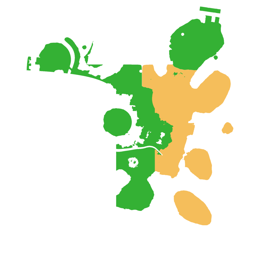 Biome Rust Map: Procedural Map, Size: 2500, Seed: 354786