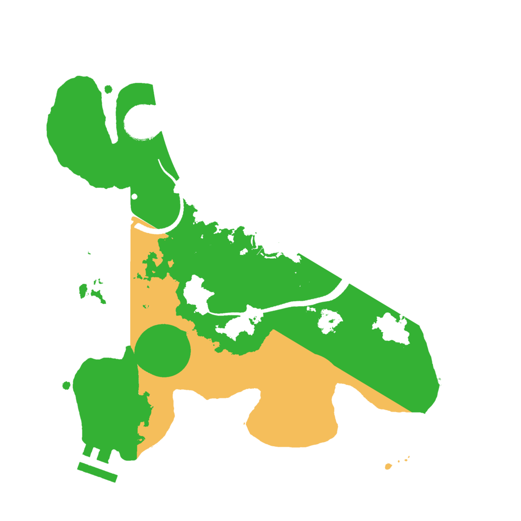 Biome Rust Map: Procedural Map, Size: 2600, Seed: 354123