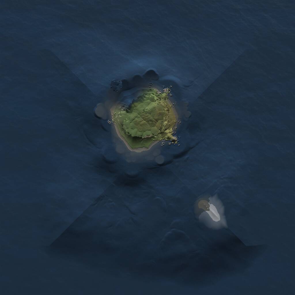 Rust Map: Procedural Map, Size: 1000, Seed: 1560269227, 1 Monuments