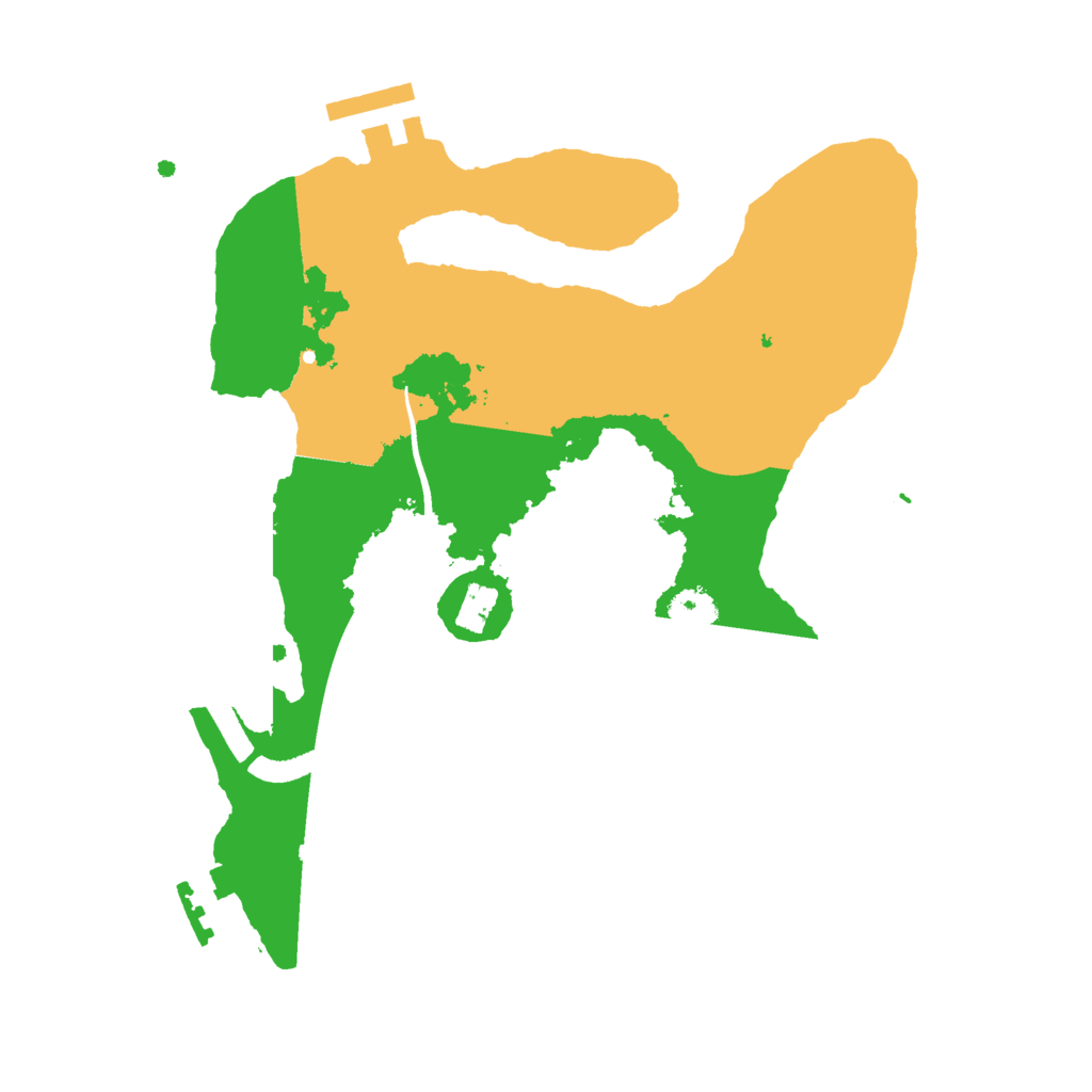 Biome Rust Map: Procedural Map, Size: 2500, Seed: 5134764