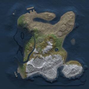 Thumbnail Rust Map: Procedural Map, Size: 2500, Seed: 5134764, 8 Monuments
