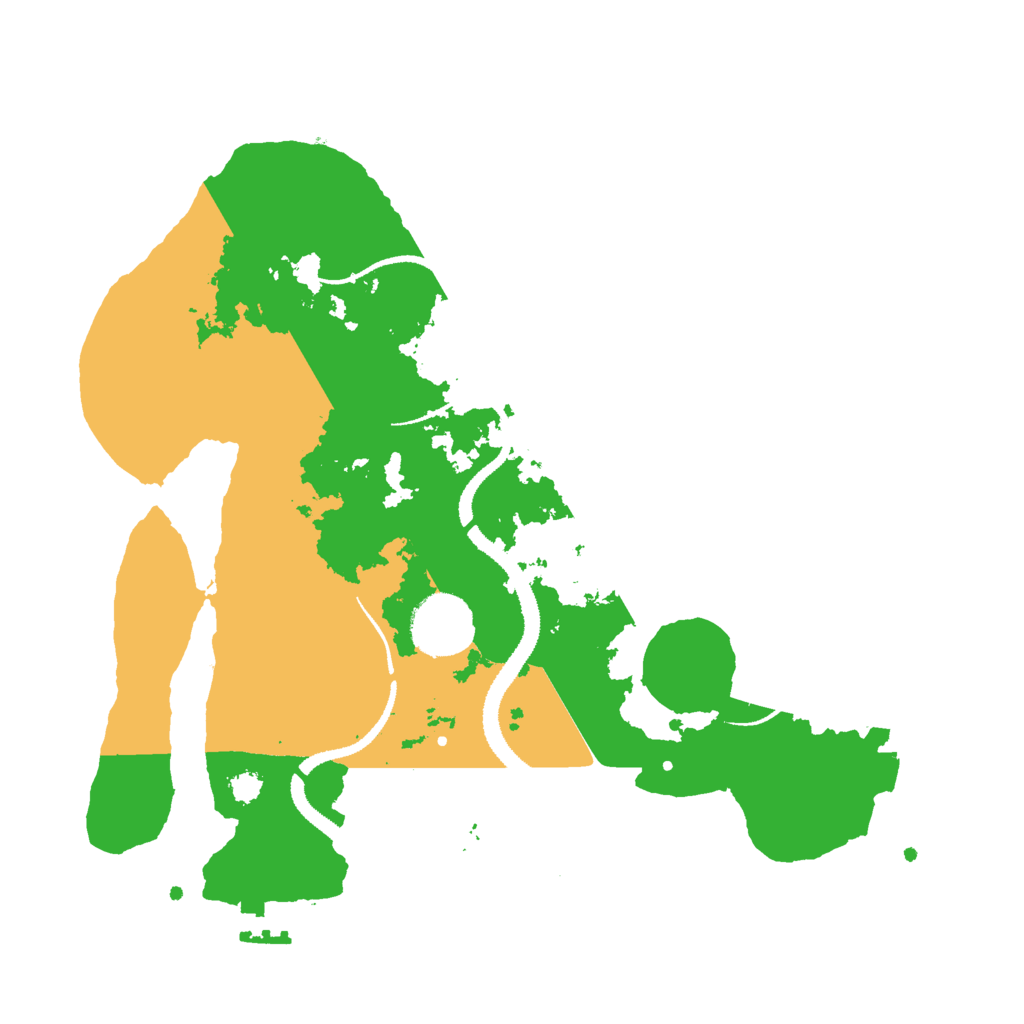 Biome Rust Map: Procedural Map, Size: 3000, Seed: 43272