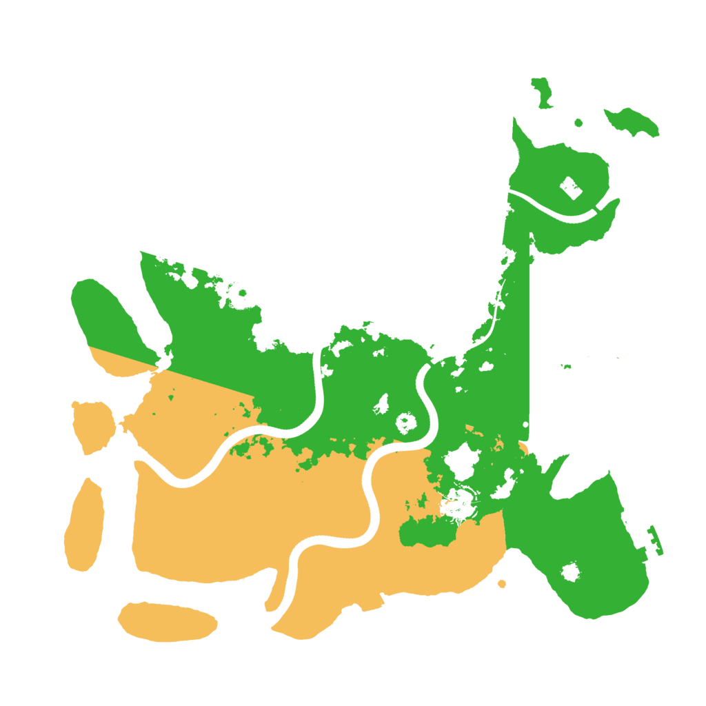 Biome Rust Map: Procedural Map, Size: 3500, Seed: 2106671755