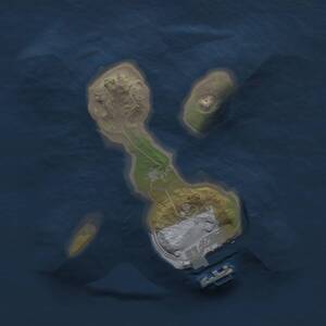 Thumbnail Rust Map: Procedural Map, Size: 1500, Seed: 2052798500, 2 Monuments