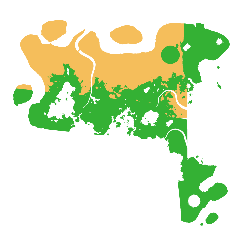 Biome Rust Map: Procedural Map, Size: 3600, Seed: 1229693723