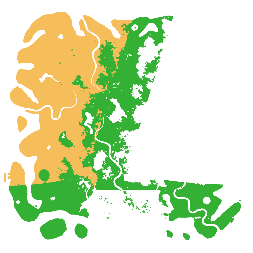 Biome Rust Map: Procedural Map, Size: 6000, Seed: 4444444