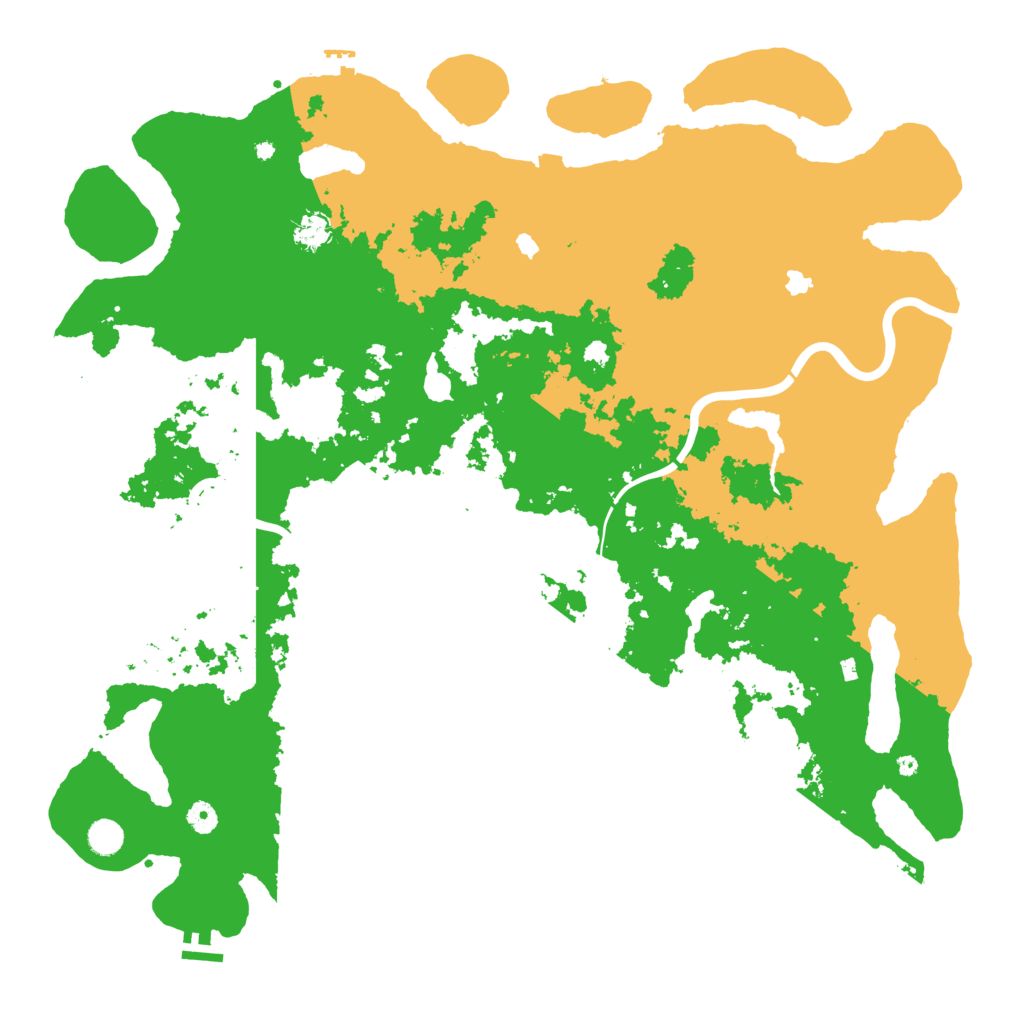 Biome Rust Map: Procedural Map, Size: 5000, Seed: 562831977
