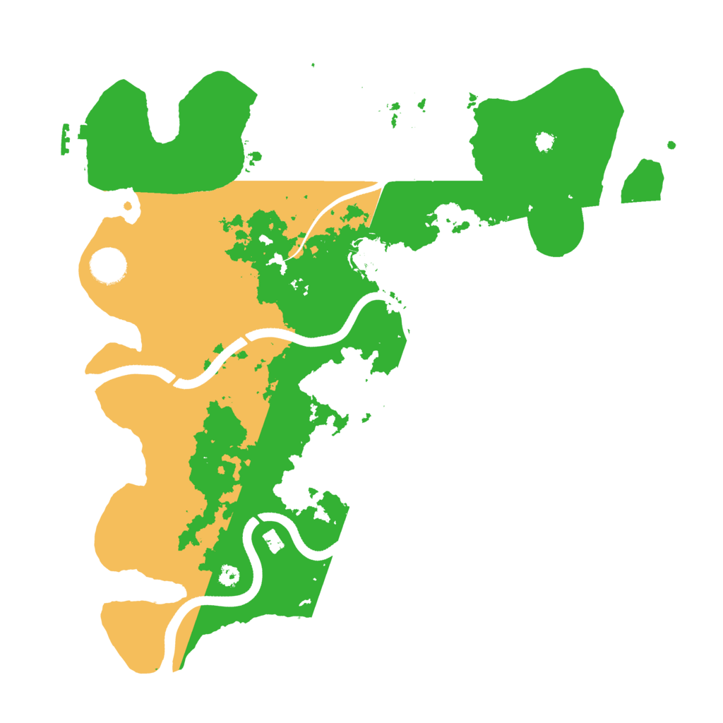 Biome Rust Map: Procedural Map, Size: 3500, Seed: 2869