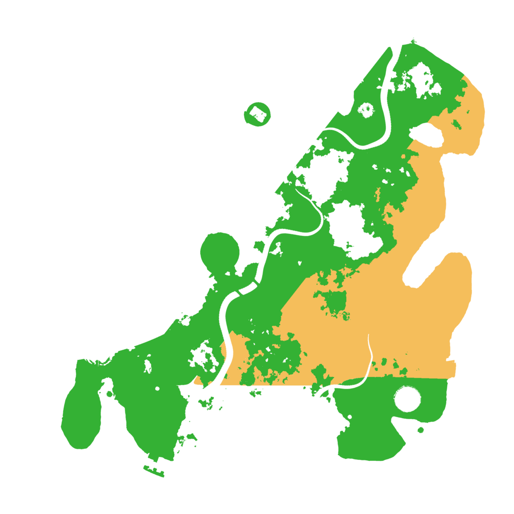 Biome Rust Map: Procedural Map, Size: 3500, Seed: 483087