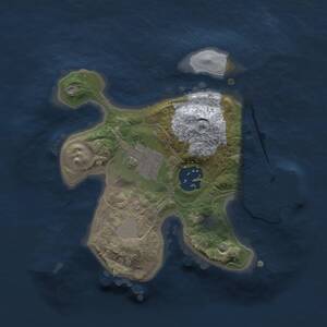 Thumbnail Rust Map: Procedural Map, Size: 2000, Seed: 1912549789, 4 Monuments