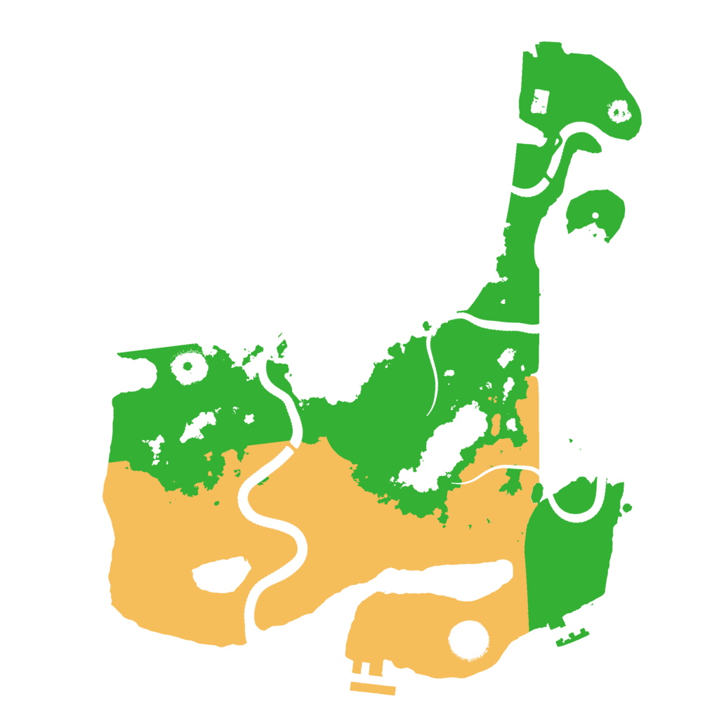 Biome Rust Map: Procedural Map, Size: 3200, Seed: 45258894