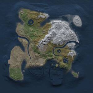 Thumbnail Rust Map: Procedural Map, Size: 2500, Seed: 1448788237, 7 Monuments