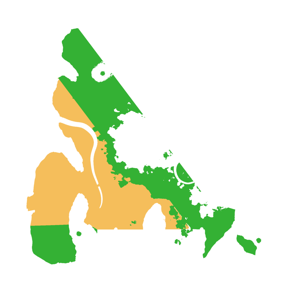 Biome Rust Map: Procedural Map, Size: 2500, Seed: 1448788237