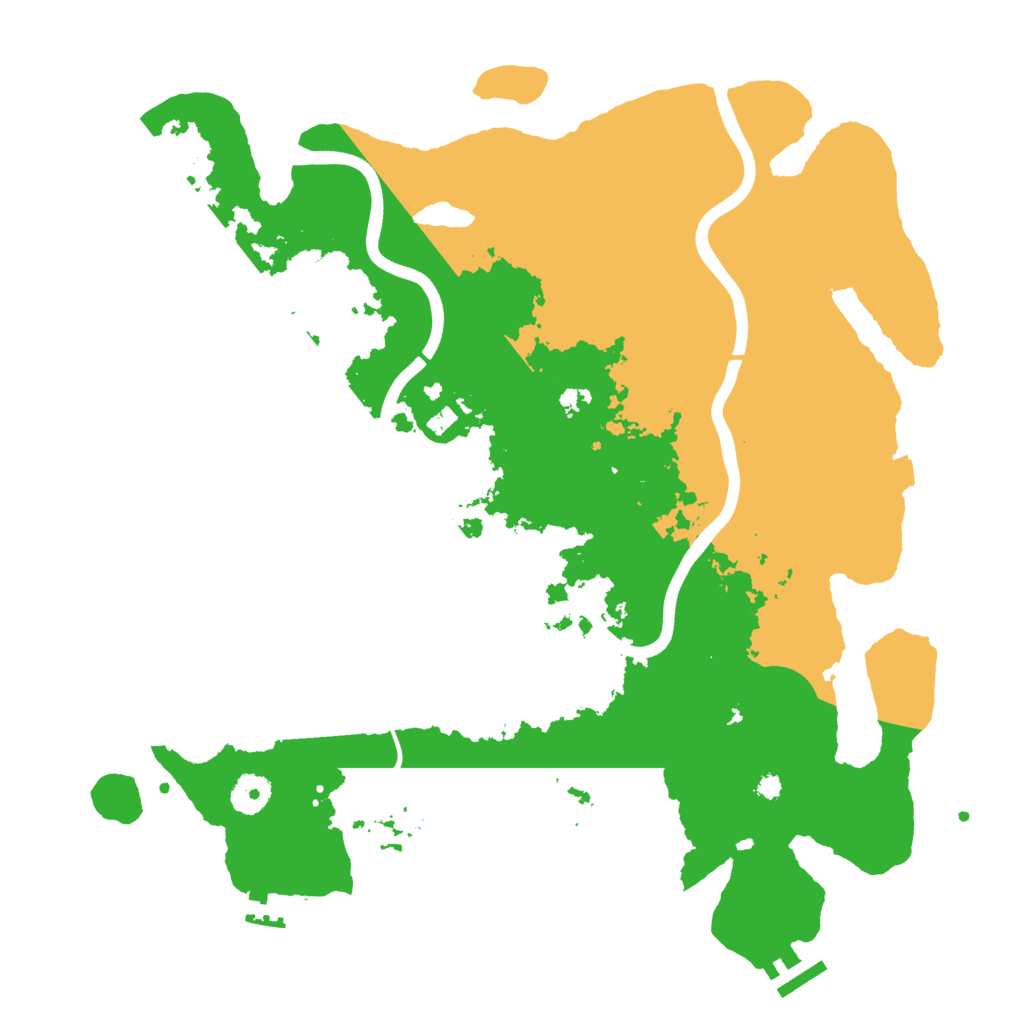 Biome Rust Map: Procedural Map, Size: 3850, Seed: 290559406