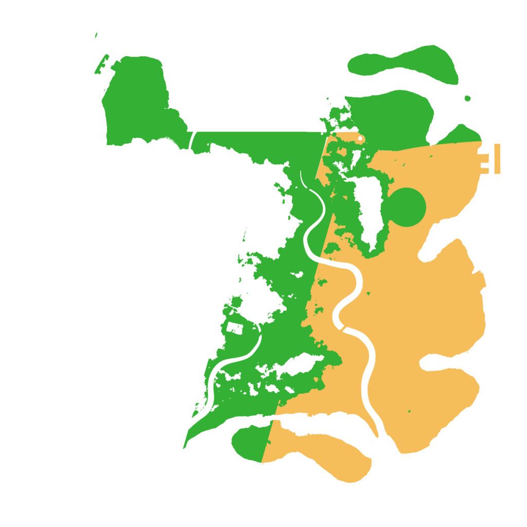 Biome Rust Map: Procedural Map, Size: 3550, Seed: 636152952