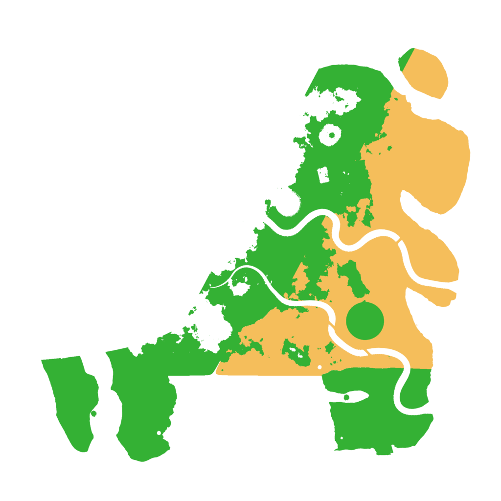 Biome Rust Map: Procedural Map, Size: 3500, Seed: 329290
