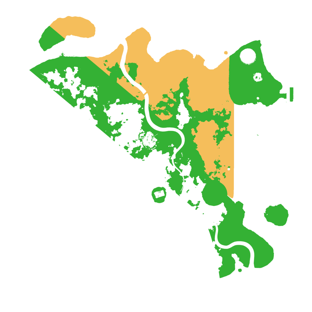 Biome Rust Map: Procedural Map, Size: 3500, Seed: 36875