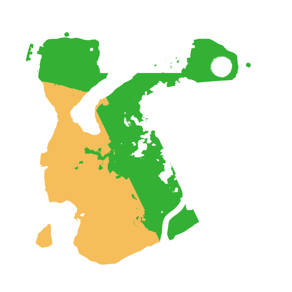 Biome Rust Map: Procedural Map, Size: 2500, Seed: 1779367312