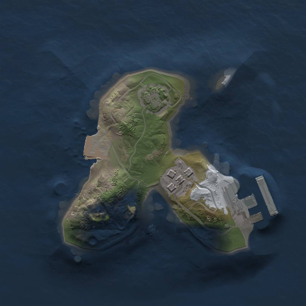 Rust Map: Procedural Map, Size: 1500, Seed: 23701, 4 Monuments