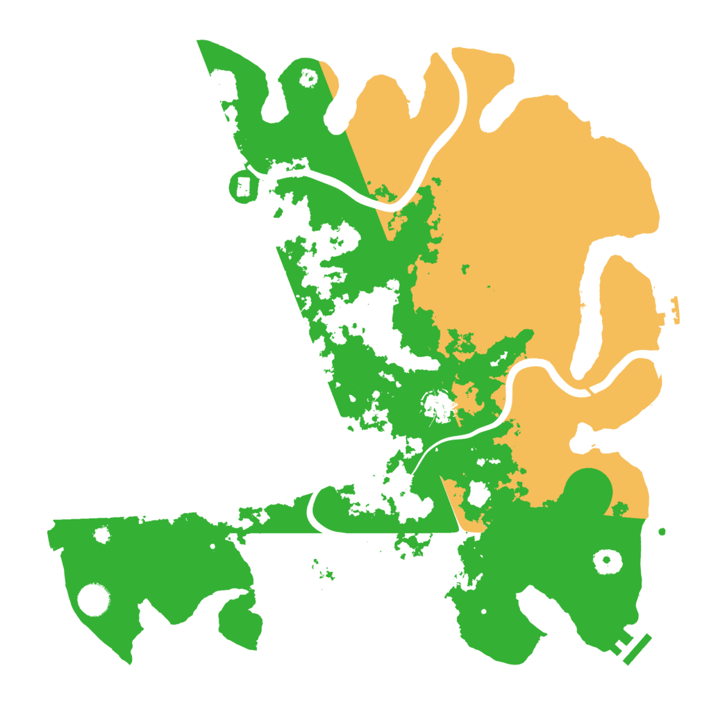 Biome Rust Map: Procedural Map, Size: 3900, Seed: 5017