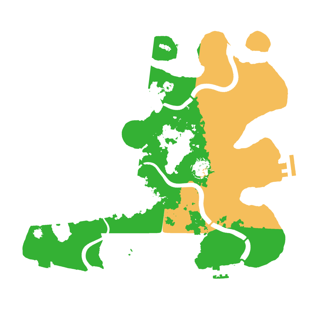 Biome Rust Map: Procedural Map, Size: 3000, Seed: 68198