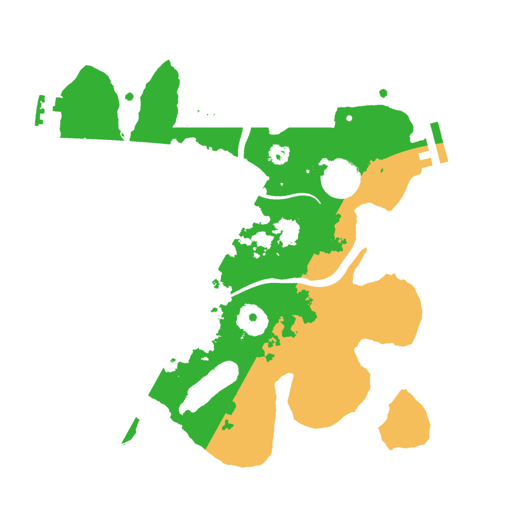 Biome Rust Map: Procedural Map, Size: 2500, Seed: 4563