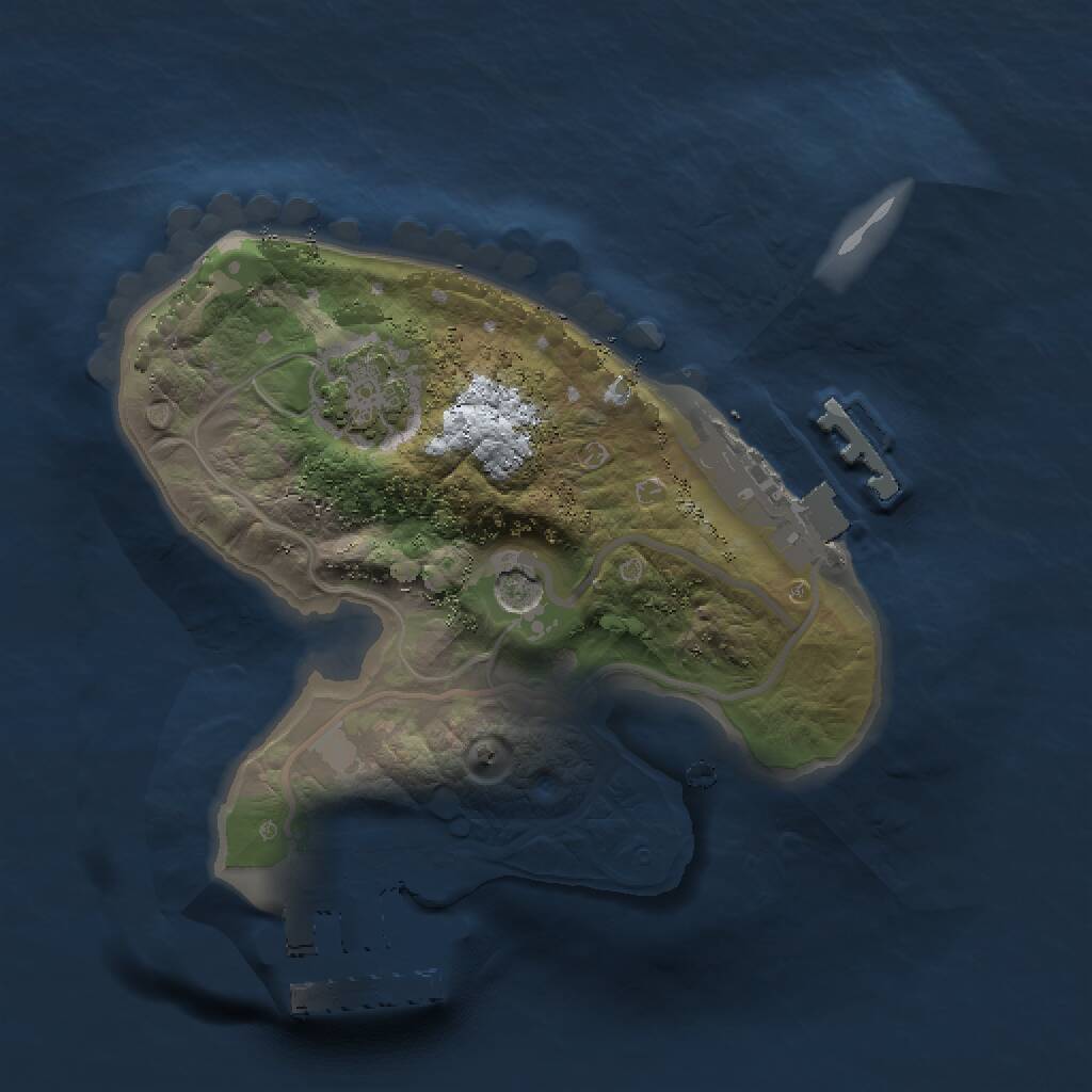 Rust Map: Procedural Map, Size: 1475, Seed: 875021473, 5 Monuments