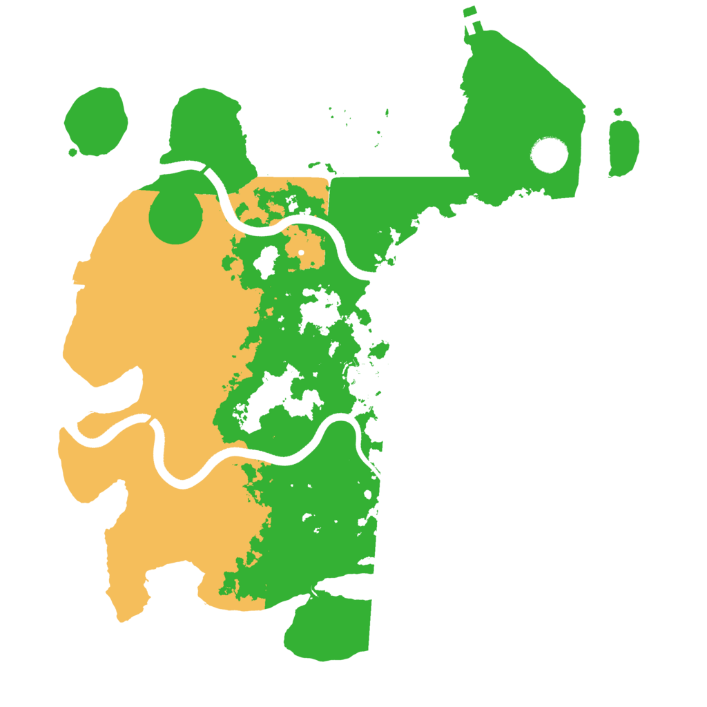 Biome Rust Map: Procedural Map, Size: 3500, Seed: 98616113