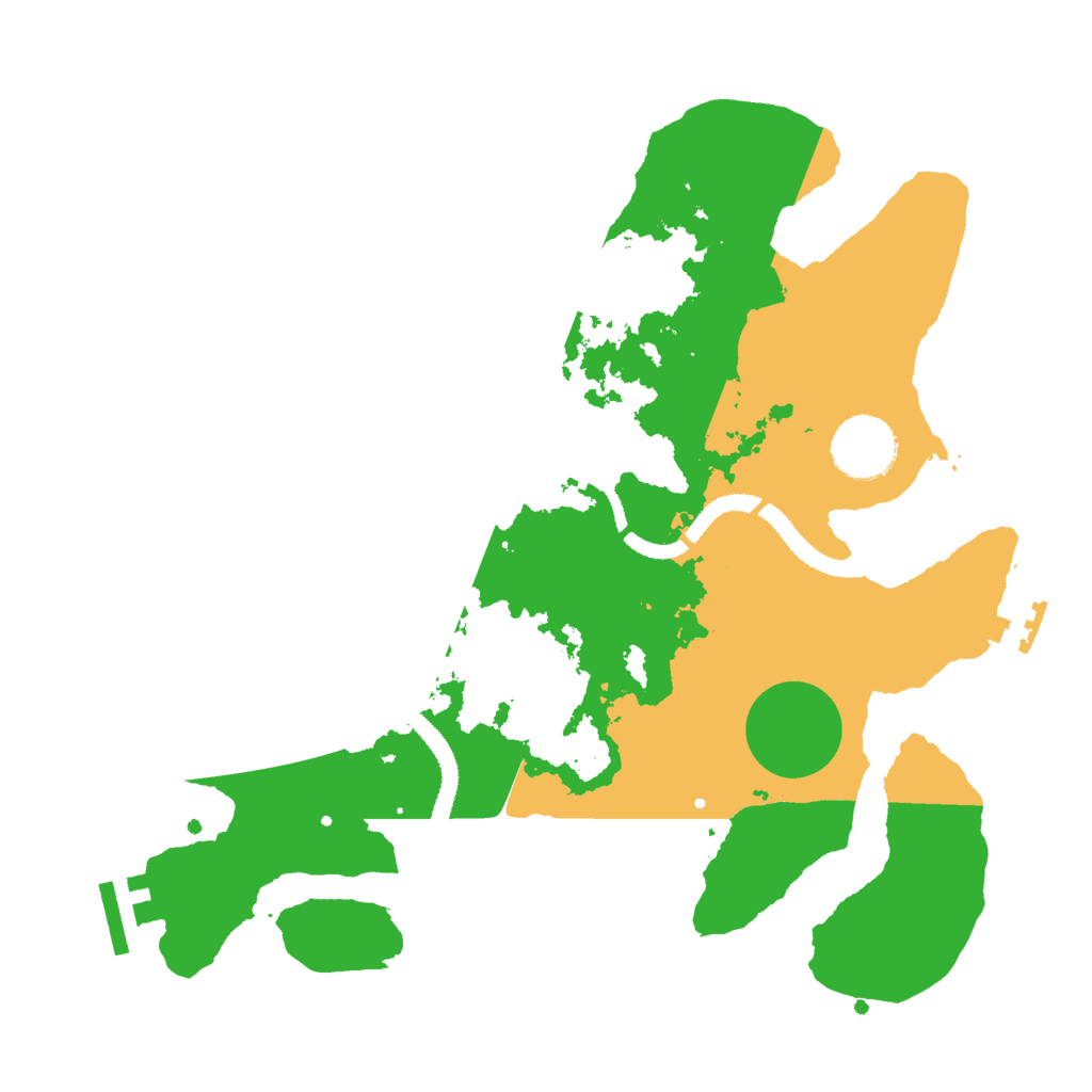 Biome Rust Map: Procedural Map, Size: 3000, Seed: 22758