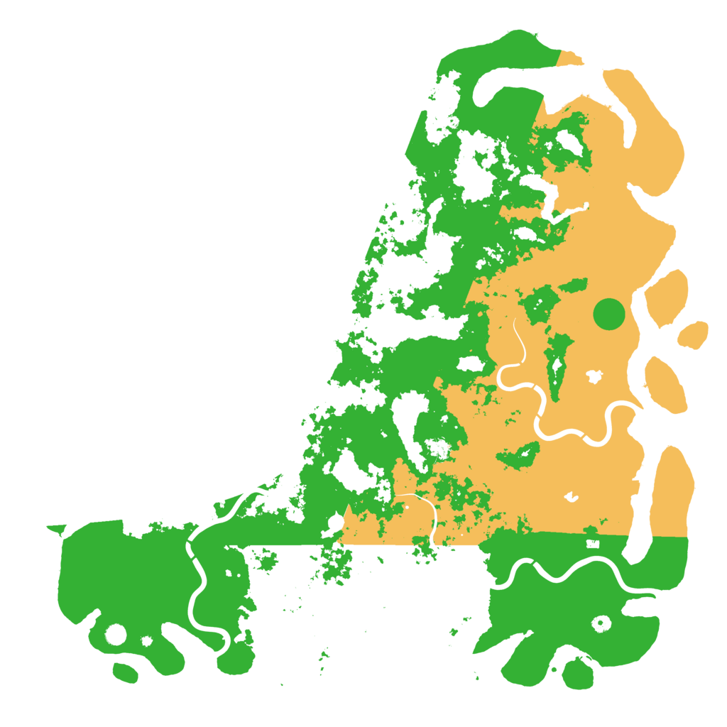 Biome Rust Map: Procedural Map, Size: 6000, Seed: 22758