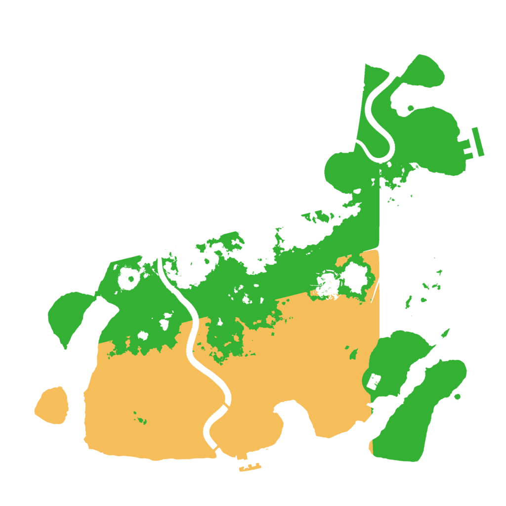 Biome Rust Map: Procedural Map, Size: 3500, Seed: 926