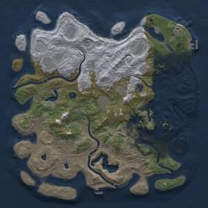 Thumbnail Rust Map: Procedural Map, Size: 4500, Seed: 624025743, 16 Monuments