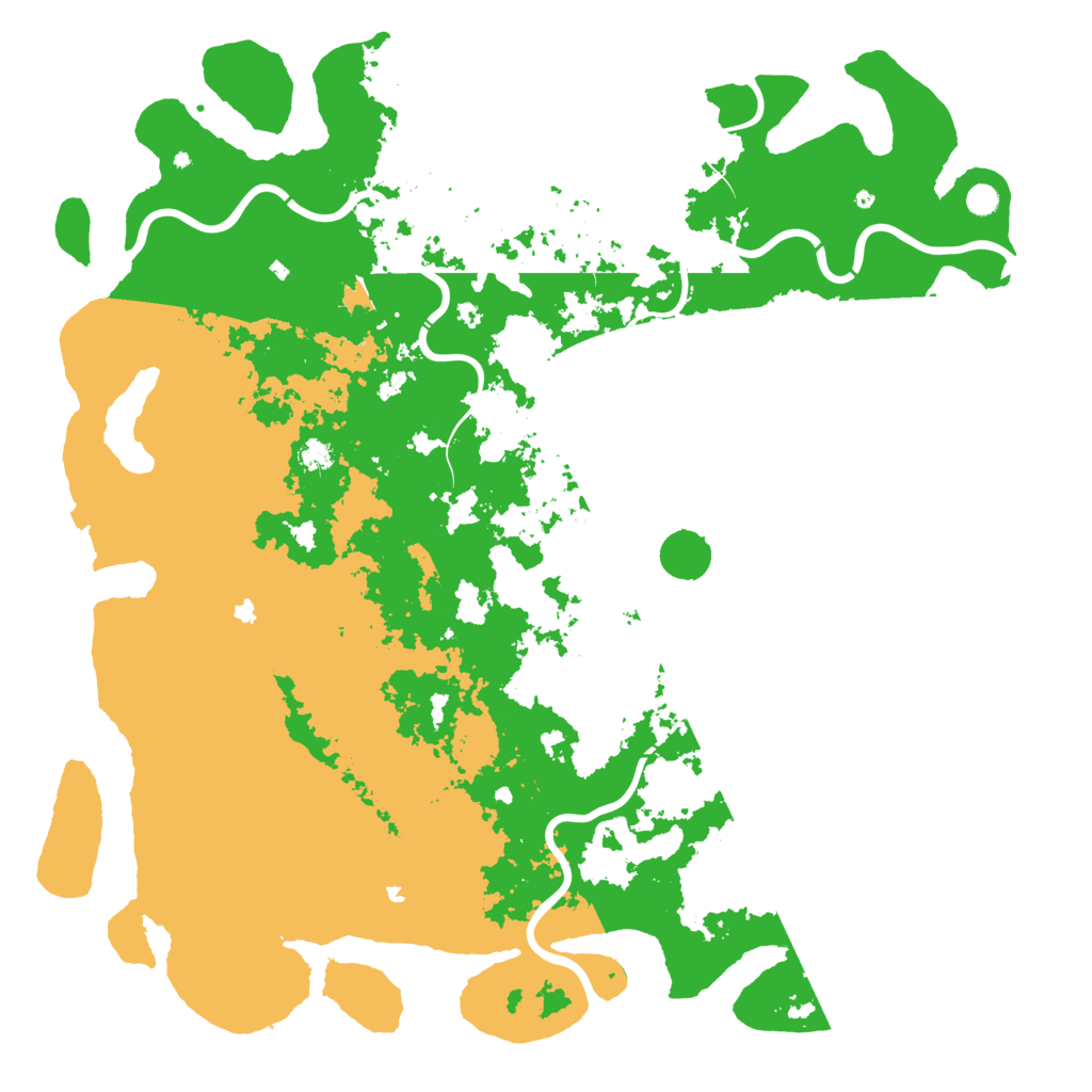 Biome Rust Map: Procedural Map, Size: 6000, Seed: 251105