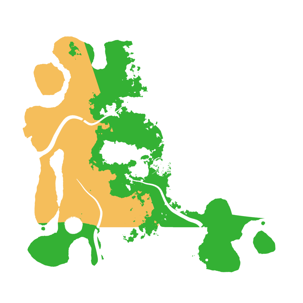 Biome Rust Map: Procedural Map, Size: 3200, Seed: 55686792