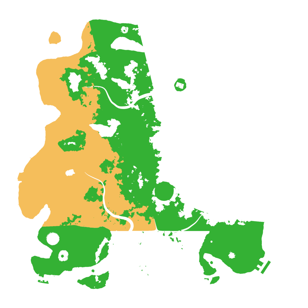 Biome Rust Map: Procedural Map, Size: 4300, Seed: 944076405