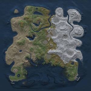 Thumbnail Rust Map: Procedural Map, Size: 4300, Seed: 944076405, 15 Monuments