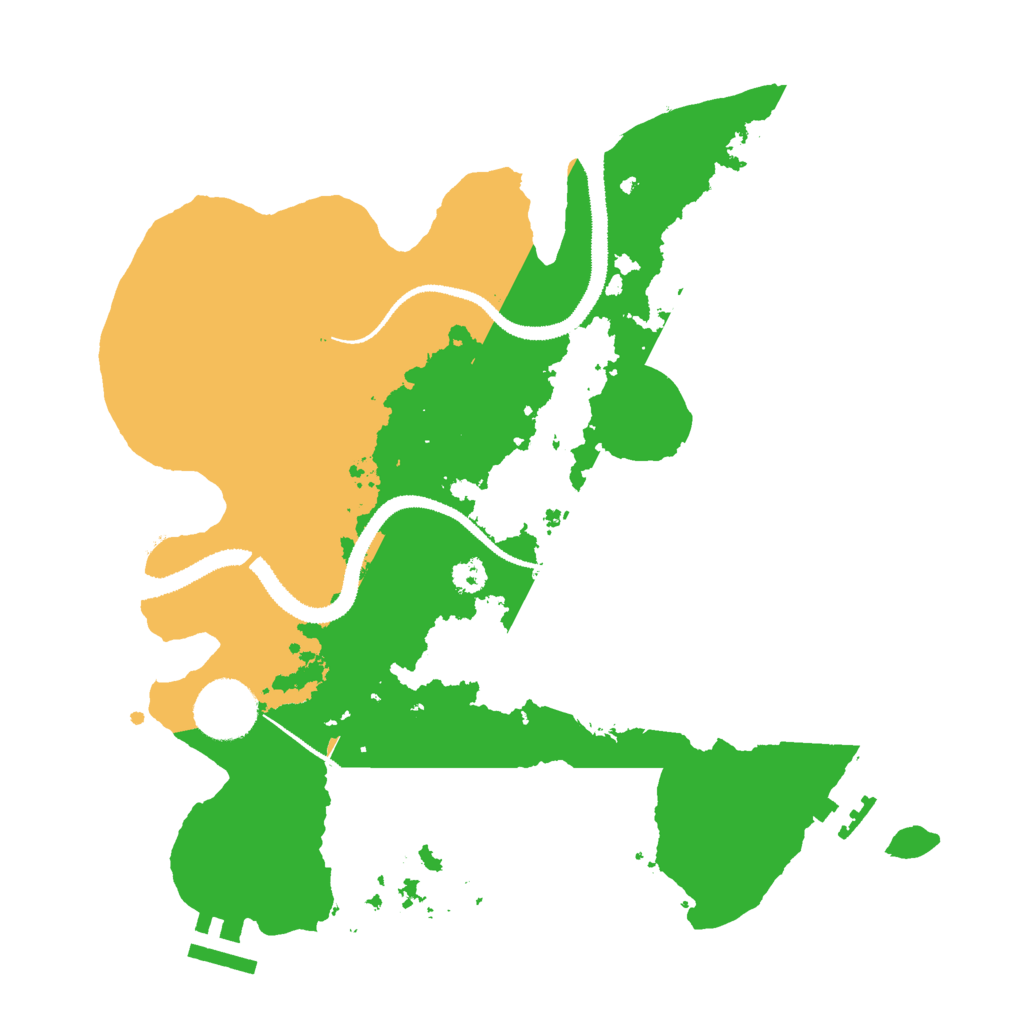 Biome Rust Map: Procedural Map, Size: 3000, Seed: 15833